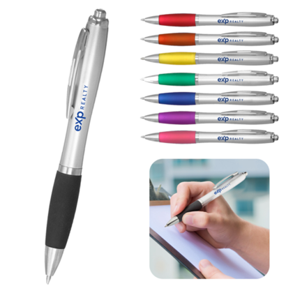 Custom Comfort Grip Rubber Pen - All Colors 