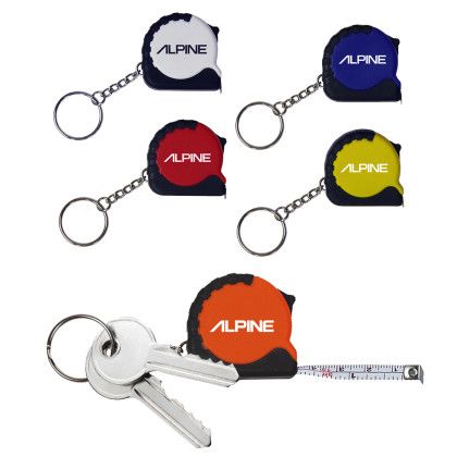 Custom 3' Tape Measure Keychain - All Colors 