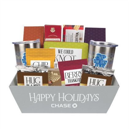 Custom Sip and Savor Gourmet Tray with Tumblers