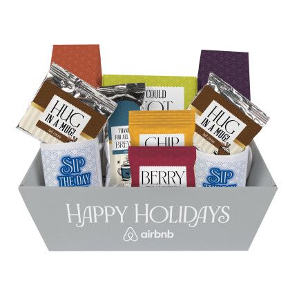 Custom Sip and Savor Gourmet Tray with Mugs - Small Custom Sip and Savor Gourmet Tray with Mugs - Small