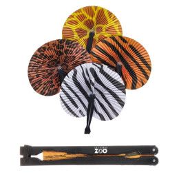 Custom Safari Paper Fan 