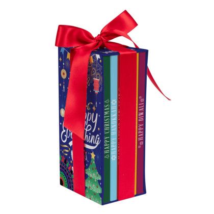 Custom 3 oz. Chocolate Bar Bookcase Box - Pacakging View