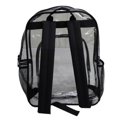 Custom Vision Clear Backpack - Back View