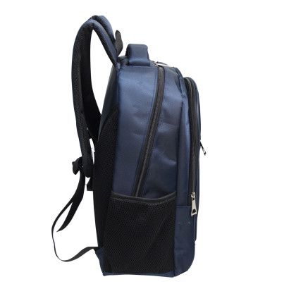 Custom Eclipse Computer Backpack - Navy Side View Custom Eclipse Computer Backpack - Navy Side View