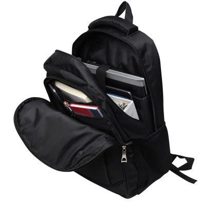 Custom Eclipse Computer Backpack - Black Open View Custom Eclipse Computer Backpack - Black Open View