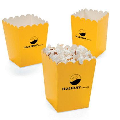 Custom Popcorn Container - Yellow 