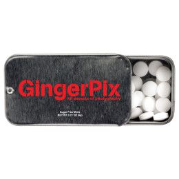 Customized Mini Tek Slider Mints - Silver