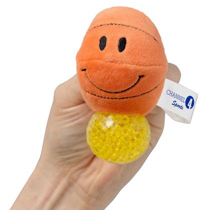 Custom Stress Busters Basketball - Orange In Use 