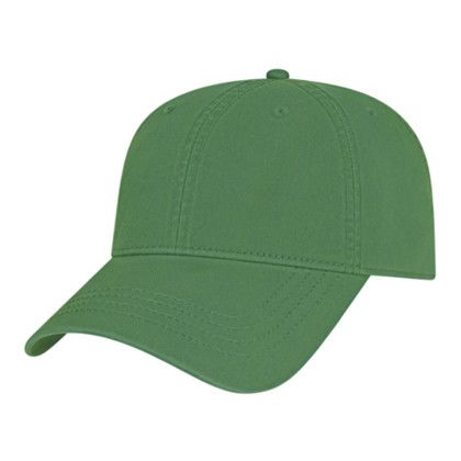 Custom Relaxed Golf Cap - Faux Leather Applique - Green