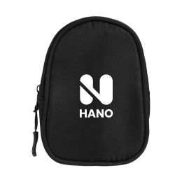 Custom Anywhere RPET Pouch With Carabiner - Black