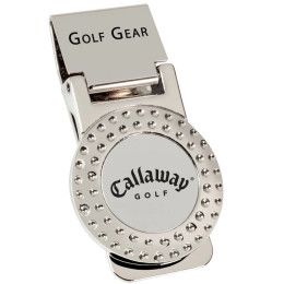 Custom Golf Metal Money Clip - Silver