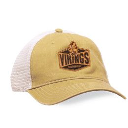 Custom Washed Pigment Dyed with Washed Trucker Mesh Cap - Genuine Leather Applique