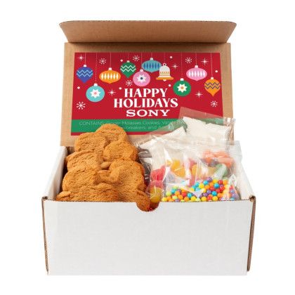 Custom Gingerbread Cookie Decorating Kit in Box - Cookie in Box 