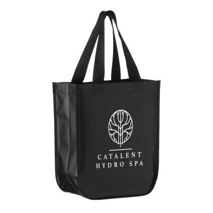Custom Matte Laminated Designer Tote Bag  - Black