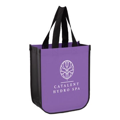 Custom Matte Laminated Designer Tote Bag - Purple