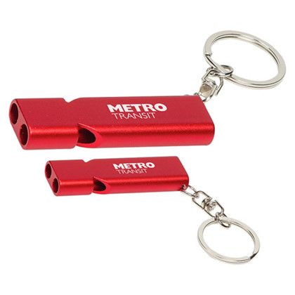 Custom Quick-Alert Safety Whistle - Red