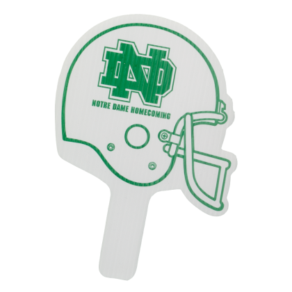 Football Helmet Hand Fan Mascot