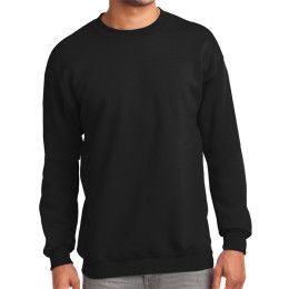 Essential Fleece Crewneck Color Sweatshirt - Black
