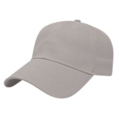 Custom Lightweight Structured Low Profile Cap - Faux Leather Applique - Gray Custom Lightweight Structured Low Profile Cap - Faux Leather Applique - Gray