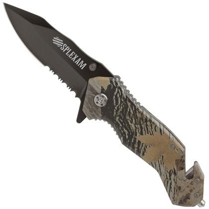 Custom Nutwood Camo Rescue Knife - Camouflage