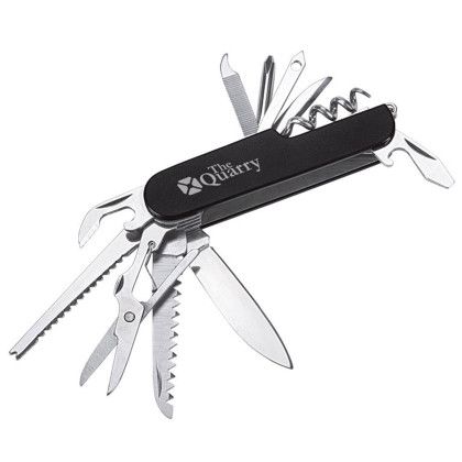 Custom Monterey 12-in-1 Pocket Knife - Black