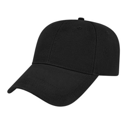 Custom X-Tra Value Structured Cap - Faux Leather Applique - Black_OSFM