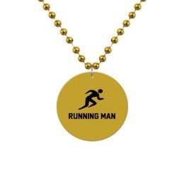 Custom Medallion Bead Necklace - Gold 