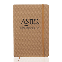 Custom Arco A5 Knit Texturized Notebook - Tan Custom Arco A5 Knit Texturized Notebook - Tan