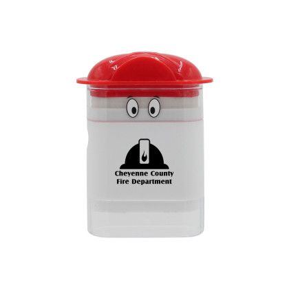 Custom Fire Chief Googly-Eyed Eraser/Sharpener - Red