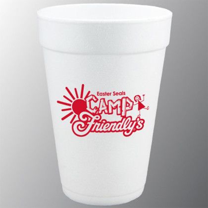 Custom 16 oz Styrofoam Cup - White