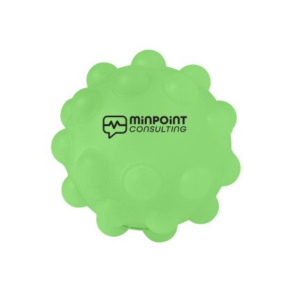 Custom Glow in the Dark Push Pop Bubble Ball Fidget Sensory Toy - Lime green