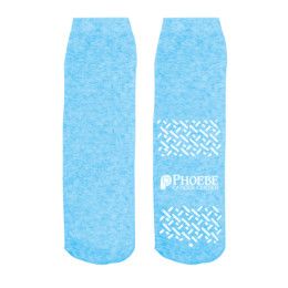 Custom Import Comfy-Fit Single Side Non-Slip Grip Socks - Blue