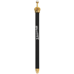 Custom Crown Pen - Black Close View