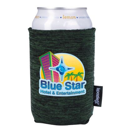 Custom Koozie Heather Collapsible Can Cooler - Hunter Green