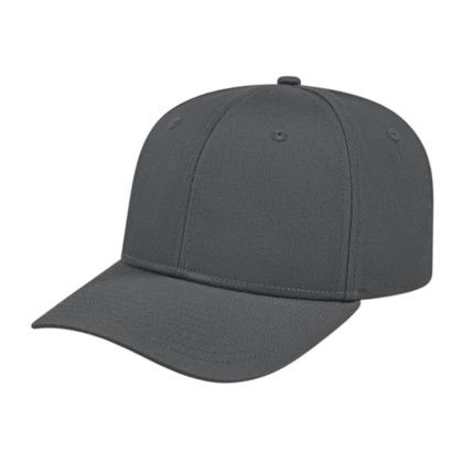 Custom Original Poly/Cotton Snap Back Cap - Faux Leather Applique - Graphite - Adult