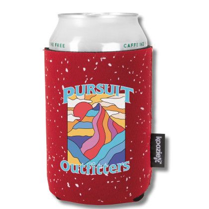 Custom Koozie Campfire Can Cooler - Red Custom Koozie Campfire Can Cooler - Red