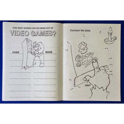 Custom Scary Surprise Coloring Book - Open View 