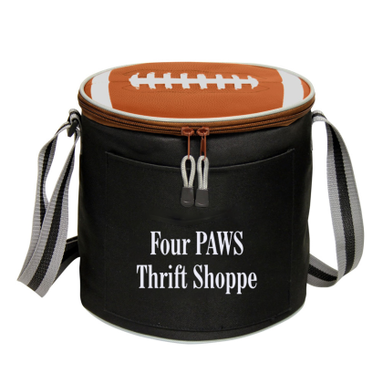 Custom Sports Cooler - Football - Black 