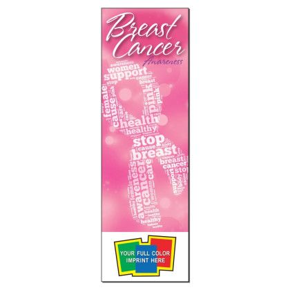 Custom Breast Cancer Awareness Bookmark