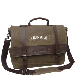 Custom Ford Wax Canvas Messenger - Brown