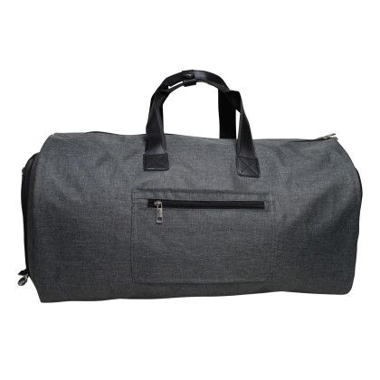 Custom Wayfarer Duffle / Garment Bag - Grey Back View