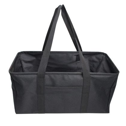 Custom Carry-All Utilitty Tote - Black Back View