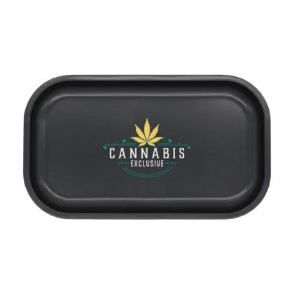 Custom Printed Rolling Tray - Medium - Glossy Black Custom Printed Rolling Tray - Medium - Glossy Black