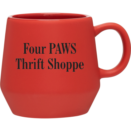 Custom 16 oz Verona Ceramic Mug - Matte Red
