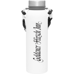 Custom 32 Oz H2go Pine Water Bottle - Matte White