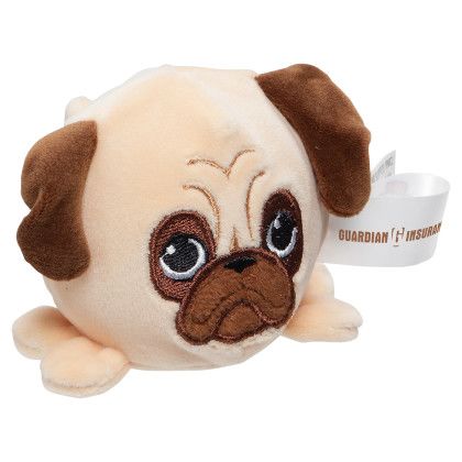 Custom Stress Busters Pug - Light brown Front View
