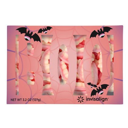 Custom BOO Diecut Box with Gummy Teeth