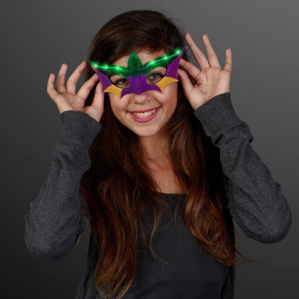 Custom Mardi Gras Mask LED Shades - Lifestyle 