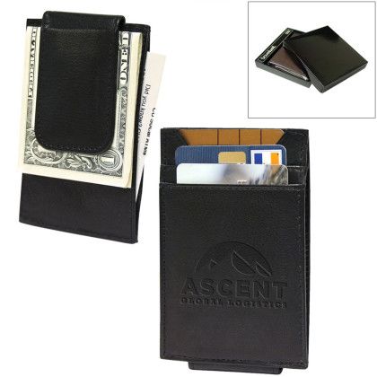 Custom RFID Money Clip - Black 