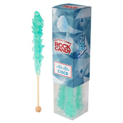 Custom Candy By Color Rock Candy 4 pack - Cotton Candy